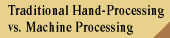 Traditional Hand-Processing vs. Machine Processing
